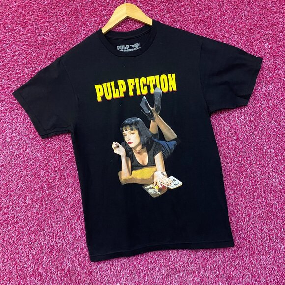 Pulp Fiction Uma Thurman's Mia Wallace Movie Poster Tee Small - Picture 3 of 4